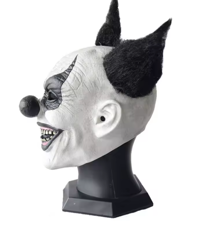 Masque Clown Noir & Blanc – Nightmare Circus