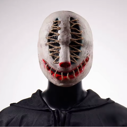 Masque Visage Cousu – Sourire Macabre
