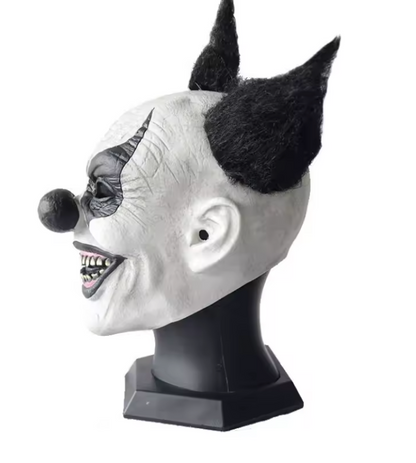 Masque Clown Noir & Blanc – Nightmare Circus
