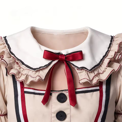Costume de poupée Voodoo pour femmes, robe de poupée effrayante avec volants