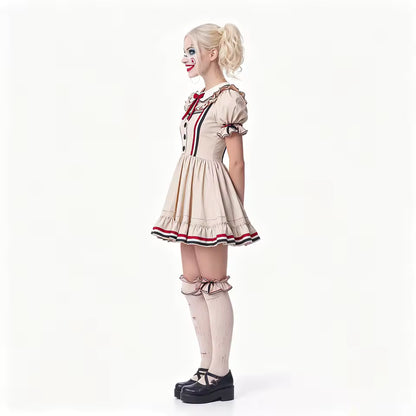 Costume de poupée Voodoo pour femmes, robe de poupée effrayante avec volants